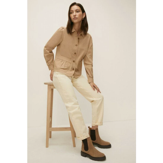 Oasis Crop Pocket Detail Shacket For Female 8 Oasis Crop Pocket Detail Shacket For Female - Image 6