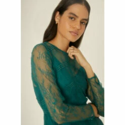 Oasis Delicate Lace Long Sleeve Maxi Dress For Female -Oasis Sales Store unnamed file 902