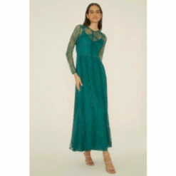 Oasis Delicate Lace Long Sleeve Maxi Dress For Female -Oasis Sales Store unnamed file 905