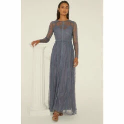 Oasis Delicate Lace Long Sleeve Maxi Dress For Female -Oasis Sales Store unnamed file 907