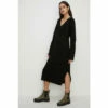 Oasis Petite Cosy V Neck Knitted Midi Dress For Female -Oasis Sales Store unnamed file 936