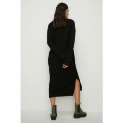 Oasis Petite Cosy V Neck Knitted Midi Dress For Female -Oasis Sales Store unnamed file 938