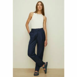 Oasis Linen Mix Straight Leg Trouser For Female -Oasis Sales Store unnamed file 972
