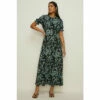 Oasis Cluster Floral Puff Sleeve Midi Tea Dress For Female -Oasis Sales Store unnamed file 974