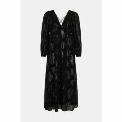 Oasis Metallic Strap Back Midi Dress For Female -Oasis Sales Store unnamed file 991